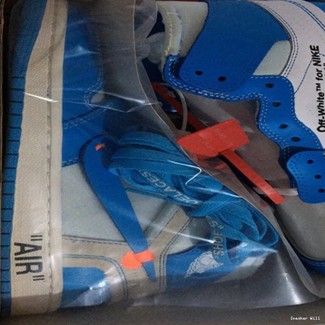 AQ0818- 558 Fashionable Jordan1 University 3549 Blue Off-White Retro 0527
